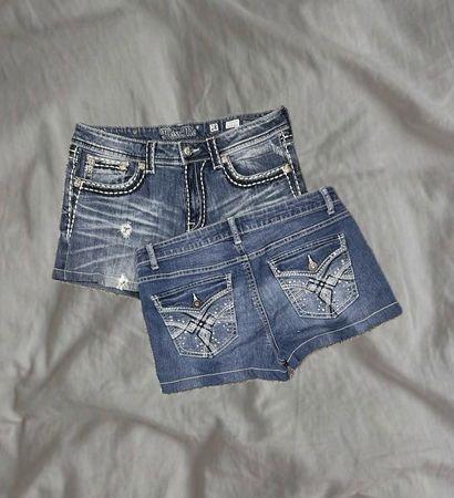 Upcycled Y2K Jeansshorts