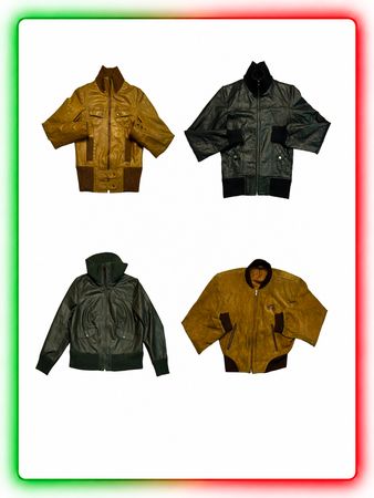 Veste bomber en cuir unisexe Y2K – Vintage AB Grade(YlJ-28.)