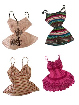 Y2K Pink Graphic Print Cami Tops-ST-186