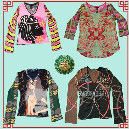 Vintage Y2K Custo Barcelona Ladies Blouse Bundle - 5 Pieces | Size S to L | custo Barcelona