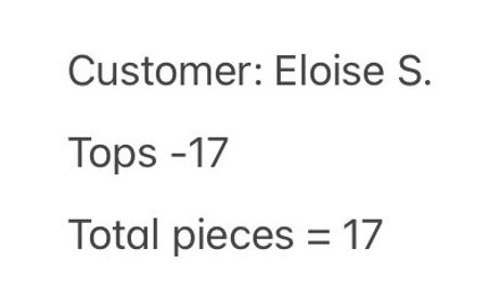 Custom handpick 17-Pieces Eloise S.(12-Sep-2026)