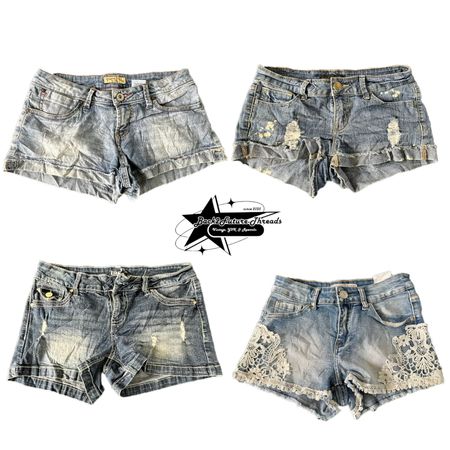 Y2k NYC IT GIRL DENIM SHORTS B2F-054