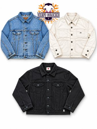 Vintage levis lee wrangler Denim Jacket