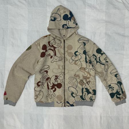 Upcycled Tapestry Jacket With Hoodies