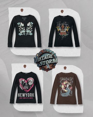 Y2K Printed LS T-Shirt