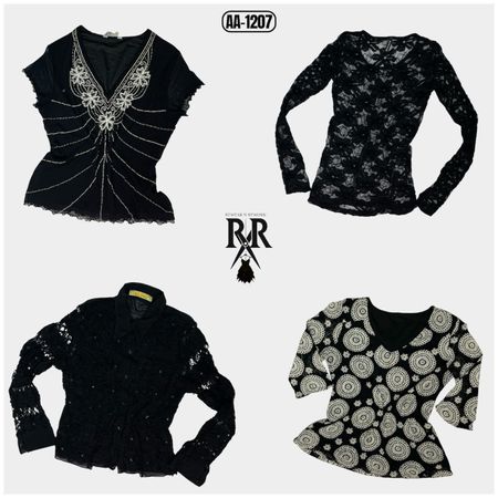 Y2K Dark Elegance Mix Tops (AA-1207)