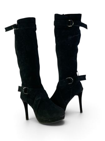 Op Vintage 379 Bottes à Talons Hauts Y2k Stylées