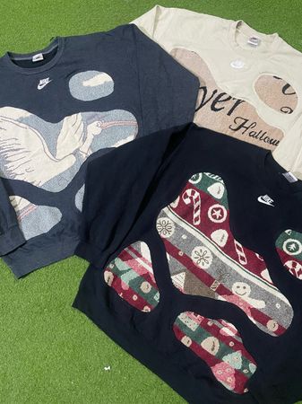Upcycle Nike patchwork sweatshirt