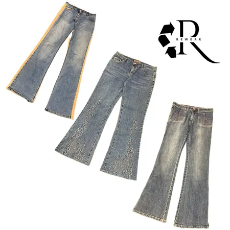 Y2K Paris Hilton Era Girl Denim Jeans RW-2387
