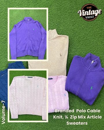 Branded Polo ( Ralph Lauren ) Mix Sweaters, Volume: 7 , 10 Pieces