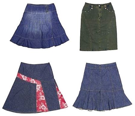 Y2K Denim Dream Midi Skirts