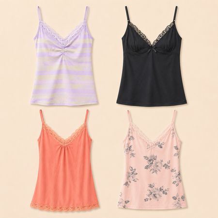 Y2k Printed Cami Tops