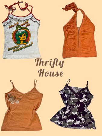 Y2K Retro Halter cami Top Collection(TH/600)