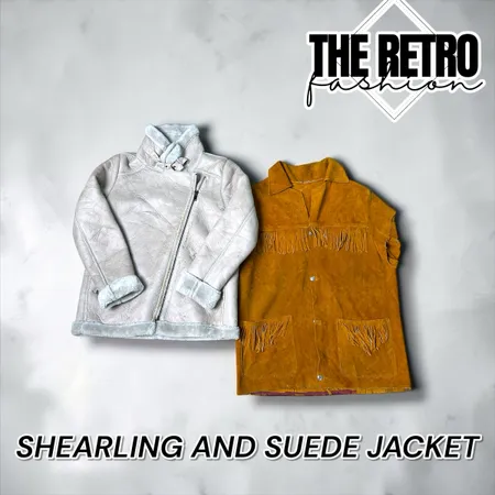 YW-327/ shearling and suede jacket