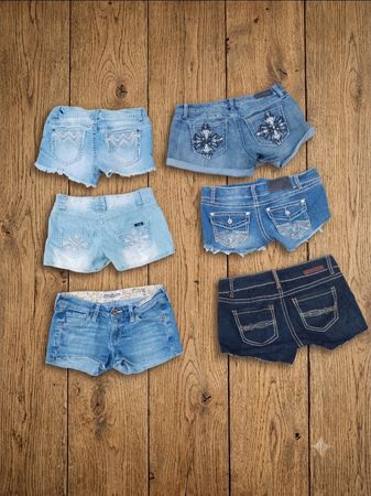 Y2k denim sexy shorts (S-34)
