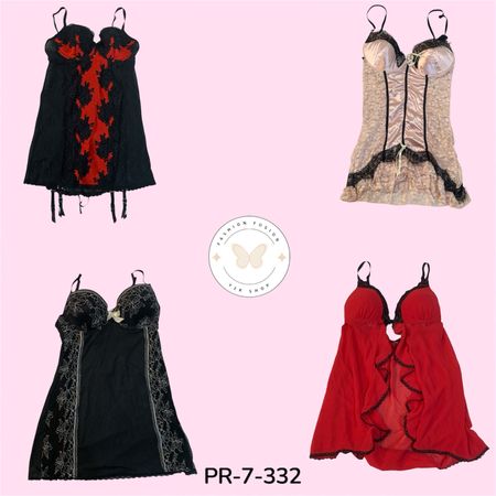 Women’s Y2K Baby Doll Mini Dress – Vintage Sweetheart Style (PR-7-332)