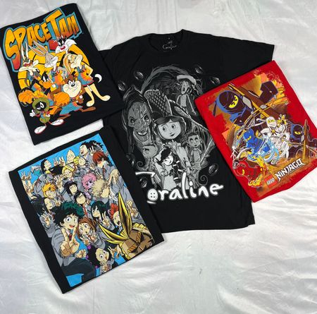 Cartoon printed t shirts