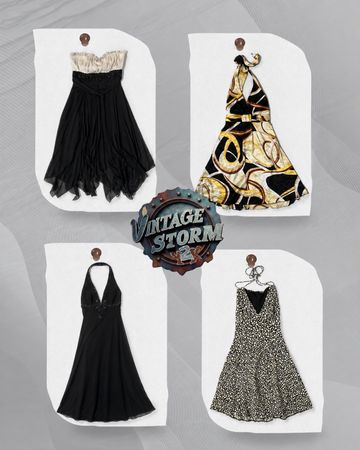 Y2K Grunge Poly Dress