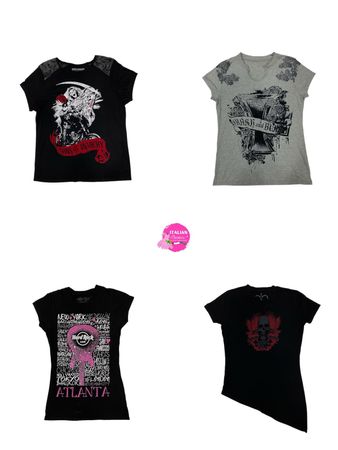 Y2K Italian girl grunge tees