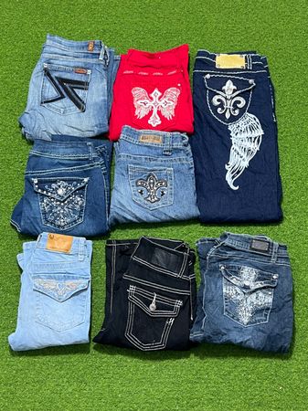 Yv228 Embroidered Jeans 10P