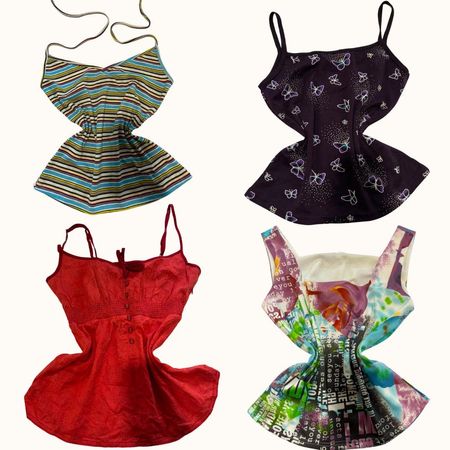 Y2K Fairy Butterfly Cami Tops - ST-070