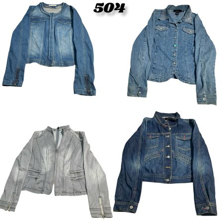 Y2K Mix Denim Jacket (brands) Dear John , Cato & Garage etc #505.