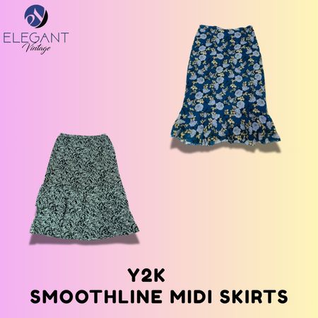 Y2K Smooth line Midi Skirts - EV1548