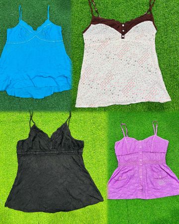 Camisole en dentelle de coton