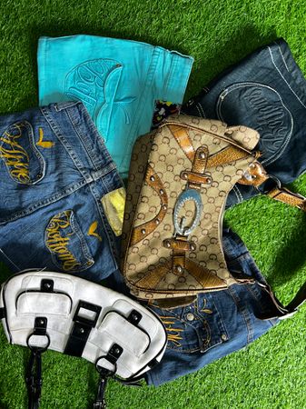 Jean Apple bottoms & sacs & mini shorts et jupes y2 k