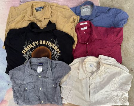 Men mix brand shirts