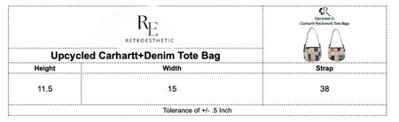 Sac fourre-tout en denim Carhart recyclé