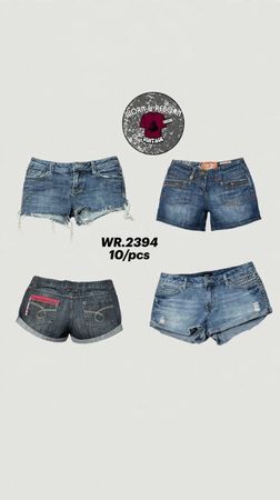 Shorts de denim Y2k WR-2394
