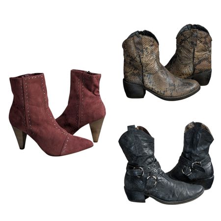 Op vintage 266 Farbe volle Knöchelstiefel