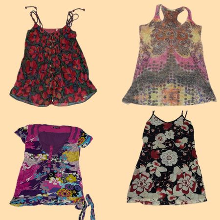 Y2K Unique Mixed Tops