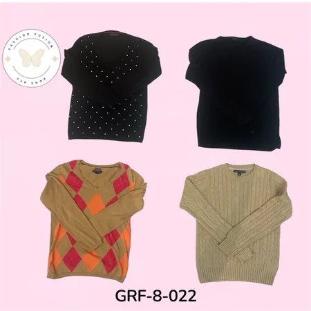 Vintage Cable Knit Sweaters for Women | Y2K Collection. (GRF-8-022)