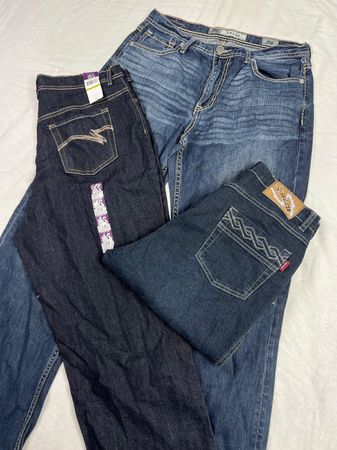 Embroidery jeans (J-0025)