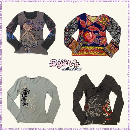 Y2K Euro Grunge Tops