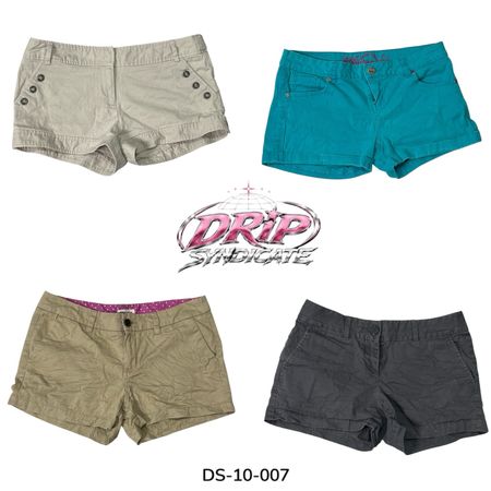 Y2K Cotton Mini Shorts For Effortless Cool (DS-10-007)