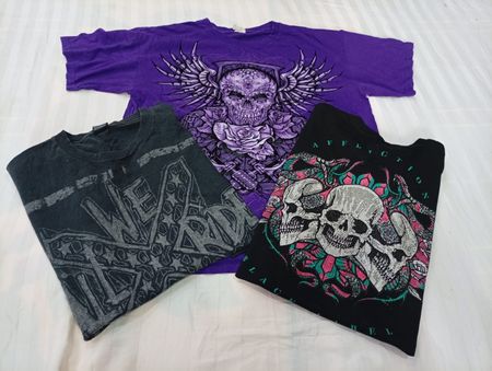 CR12269 Vintage Skull T-Shirts