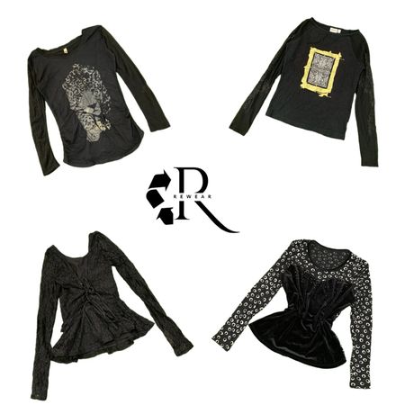 Y2K Unique Girl Printed Full Sleeve Tops RW-2406