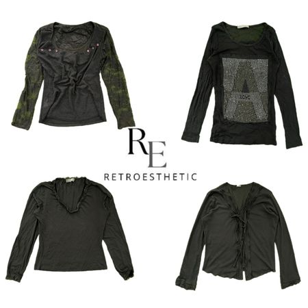 Y2K Nature Vibe Girl Langarmshirt RE-3760