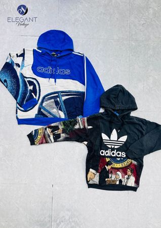Upcycled Adidas & Mix Branded Hoodies - EVR0651