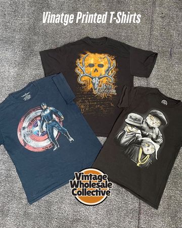 🔴 Vintage Printed T-Shirts - (23/09)