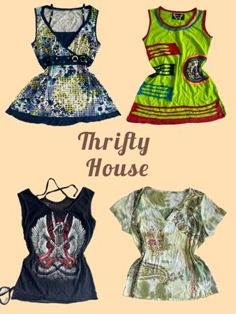 Y2K Fairycore & Boho Tops(TH/552)