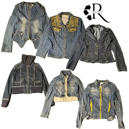 Blousons en jean Y2k uniques
