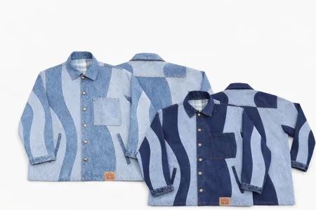CR2184 Upcycled Wave Panel Jacket