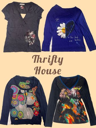 Vintage Y2K Graphic Top Collection(TH/741)