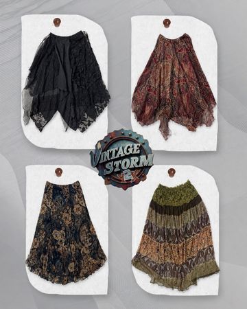 Y2k Grunge Poly Skirts