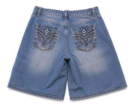 Y2k embroidered baggy shorts