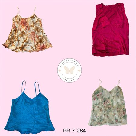 Women's Lace Trim Slip Cami Top – Soft Y2K Cami Collection(PR-7-284)